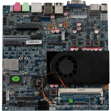 17x17cm Thin MINI-ITX Embedded Motherboard/Intel Celeron 1037U processor/Intel NM70 chipset/2xCOM port/Dual 8 LVDS